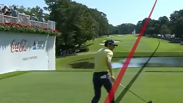 Joaquin Niemann races his way to a record-fast round at the 2021 Tour Championship.